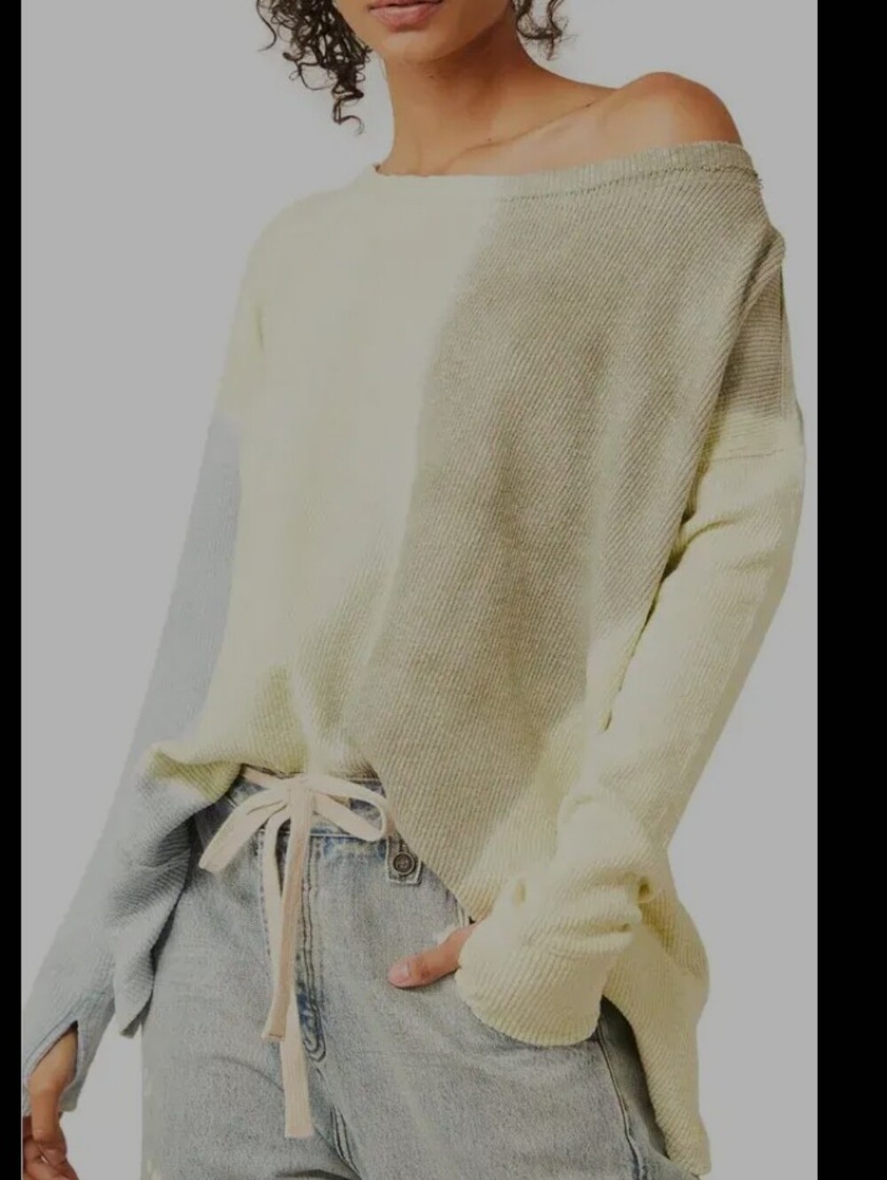 Free People Logan Ribbed Tunic Top